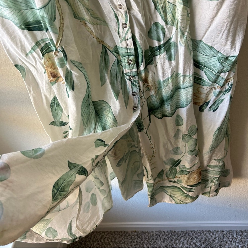 H&M Tropical Maxi Skirt with Buttons - Picture 10 of 11